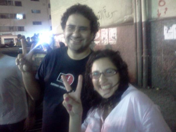 Alaa and his sister Mona Seif