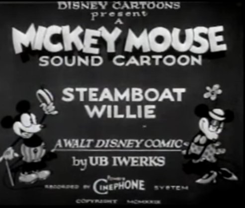 title card for Steamboat Willie